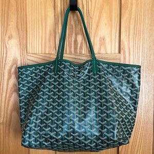 Goyard Green Tote Bag